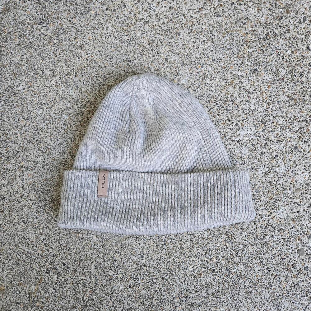 Vtg Y2k BULA Small Logo Plain Earthtone Hiking Outdoors Gorp Knit Hat